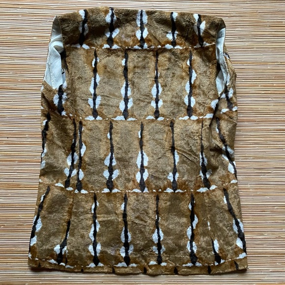 Vintage Roos Atkins Boho Animal Print Faux Fur Vest - Picture 2 of 5